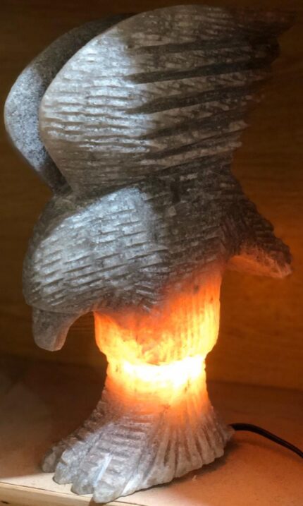 Eagle Carved Himalayan Salt Lamp