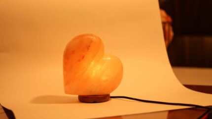 Heart Carved Himalayan Salt Lamp