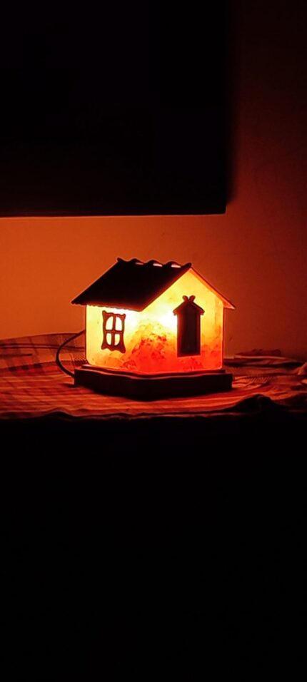 House Shaped Himalayan Salt Chunk Lamp